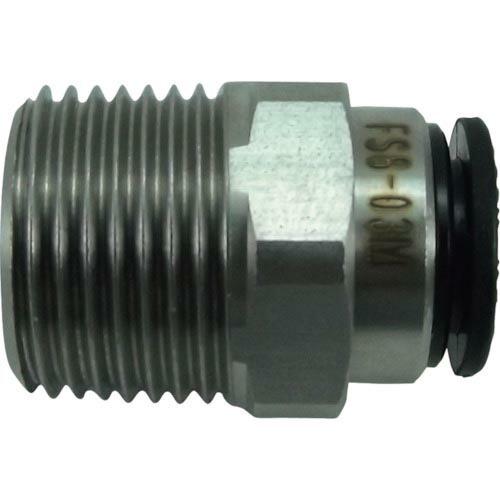 チヨダ ファイブSUSメイルコネクタ 8mm・R3/8 ( FS8-03M  (SUS303シリーズ...