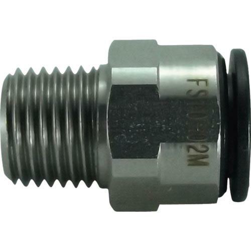 チヨダ ファイブSUSメイルコネクタ 10mm・R1/4 ( FS10-02M  (SUS303シリ...