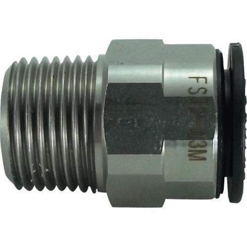 チヨダ ファイブSUSメイルコネクタ 12mm・R3/8 ( FS12-03M  (SUS303シリ...