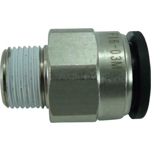 チヨダ ファイブメイルコネクタ 16mm・R3/8 ( F16-03M (16パイ) ) 千代田通商...