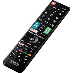 ELECOM かんたんTVリモコン第2弾 シャープ アクオス用 ブラック ( ERC-TV02BK-SH )｜orangetool