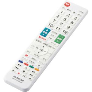 ELECOM かんたんTVリモコン第2弾 シャープ アクオス用 ホワイト ( ERC-TV02WH-SH )｜orangetool