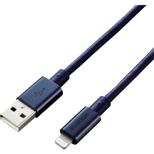 ELECOM Lightningケーブル 準高耐久 アルミコネクタ 2.0m ブルー ( MPA-U...