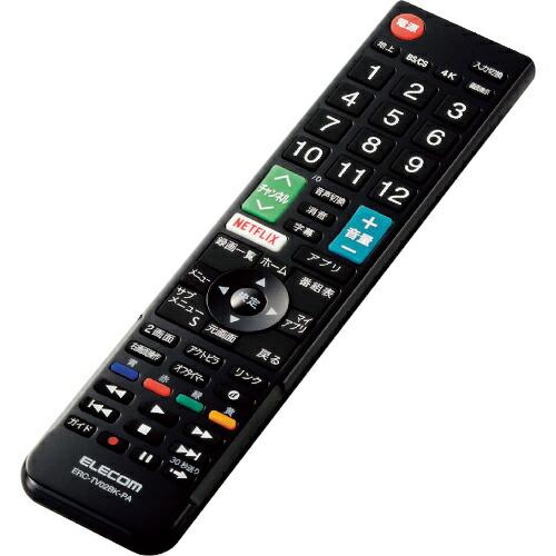 ELECOM かんたんTVリモコン第2弾 パナソニック ビエラ用 ブラック ( ERC-TV02BK...