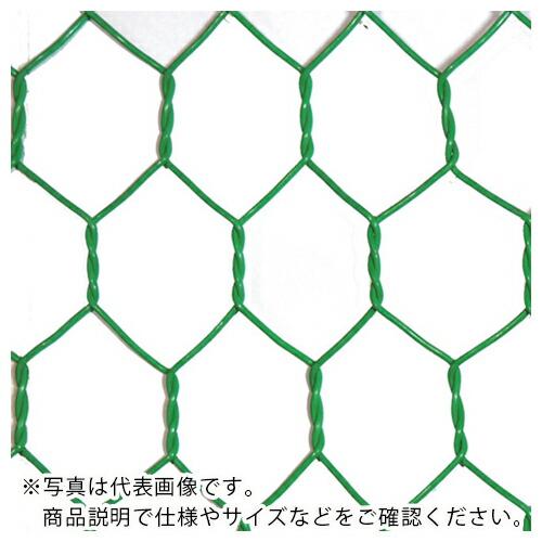 DAIDOHANT ビニール 亀甲金網 線径1.5x目40mm 幅910mm x 長さ30M巻 ( ...