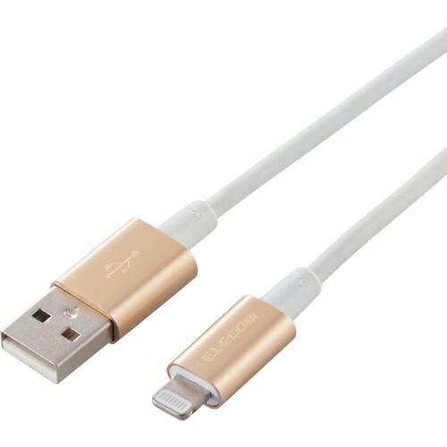 ELECOM Lightningケーブル 準高耐久 アルミコネクタ 1.0m ゴールド ( MPA-...