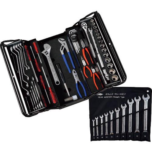 【SALE価格】スーパー 整備工具 プロ用両開き工具セット(3段式) デラックスタイプ 63点セット...