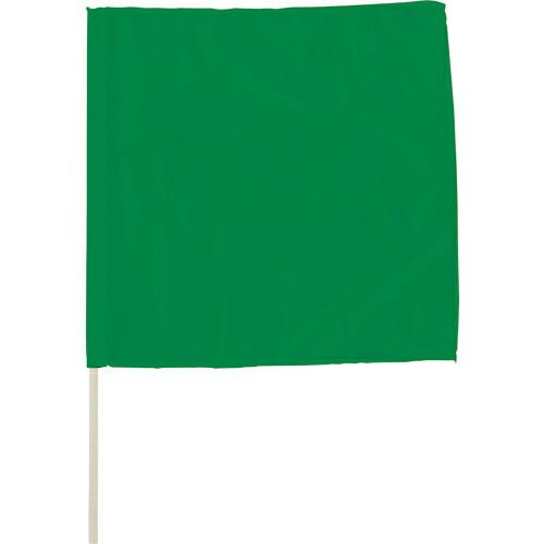 ユニット 手旗 緑 面ファスナー付 ( 372-22A ) ユニット(株) (メーカー取寄)