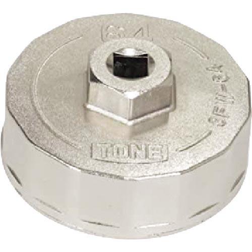 TONE オイルフィルターレンチ 14角 外径82mm 全高35mm 差込角9.5mm 対辺寸法74...