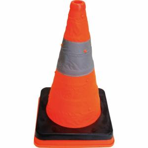 ミズケイ 伸縮式三角コーン41cm(オレンジ)コーン+ウエイトセット ( 8130022 )｜orangetool