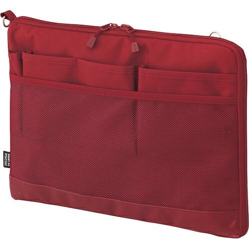 LIHIT バッグインバッグ(ヨコ型) レッド A4 ( A7681-3 ) (株)LIHIT LA...