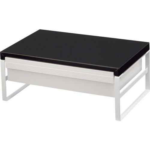 【SALE価格】LIHIT デスクボード 机上台(幅390mm・引出し付ハイタイプ) 黒 ( A73...