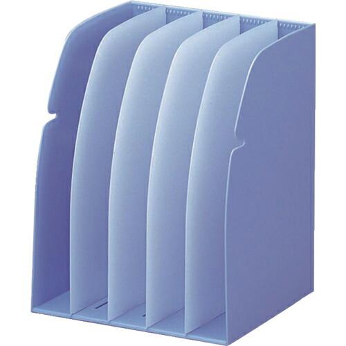 LIHIT ブックスタンド 5仕切り A4 水 ( G1650-14 ) (株)LIHIT LAB.