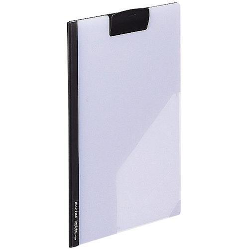 LIHIT クリップファイル(片面透明タイプ) 黒 A4 ( F447クロ )