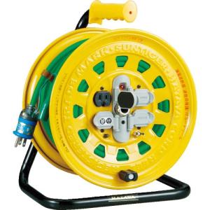 TRUSCO プロソフトケーブルコードリール 30m 漏電防止付き ( BG-301KXT (30M)ブレ-カ-ツキ ) トラスコ中山(株)｜orangetool