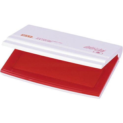 MAX 瞬乾スタンプ台(紙箱入り) インク赤 ( SA90211 ) (10個セット) マックス(株...