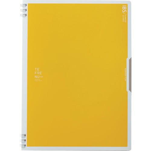 【SALE価格】KING JIM ダブルリングノート テフレーヌ フラップ セミB5 黄 ( 980...