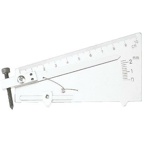 TRUSCO 溶接ゲージ 精密アンダーカット測定用 1目盛0.2mm ( TWGU-2S ) トラス...