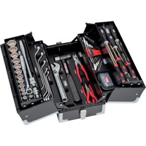 TONE 整備用工具セット ツールセット(マットブラック) 間口433×奥行220×高さ240mm 差込角12.7mm  ( TSST43021BK )｜orangetool