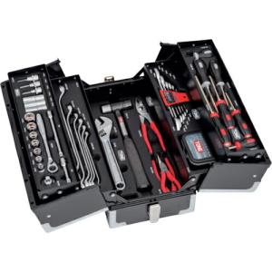 TONE 整備用工具セット ツールセット(マットブラック) 間口433×奥行220×高さ240mm 差込角9.5mm  ( TSAT33021BK )｜orangetool