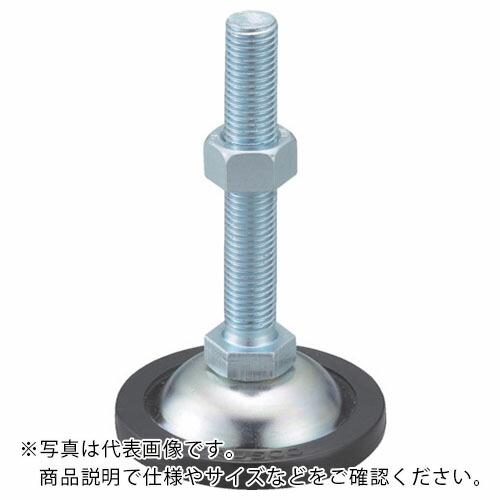 TRUSCO アジャスターボルト 500kgタイプ M20×100 スチール 台座部樹脂カバー付き ...