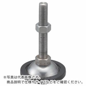 TRUSCO アジャスターボルト 600kgfタイプ M16×130 ステンレス 台座部樹脂カバー付き ( SUS-NA-2-16X130 (ゴムツキ) ) トラスコ中山(株)｜orangetool