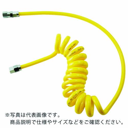 TRUSCO エアコイルホース スパイラルエアホース 6.5×10mm 4m ( SAH-1005 ...
