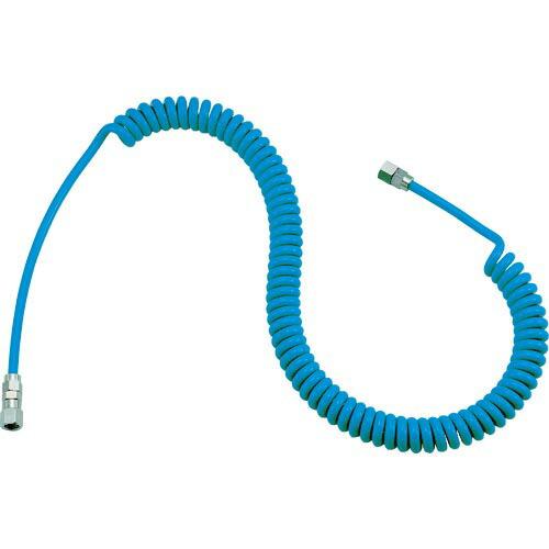 TRUSCO エアコイルホース ウレタンコイルホース細巻 ストレート型 2.9m ( CHA-600...
