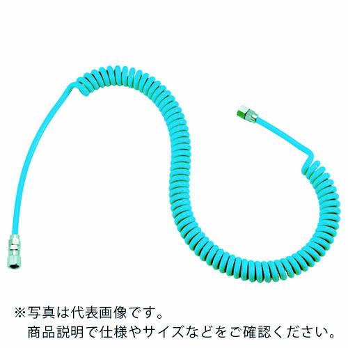 TRUSCO エアコイルホース ウレタンコイルホース細巻 ストレート型 3.8m ( CHA-800...