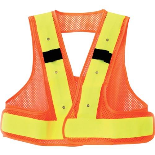 リンクサス F-H-VフルハーネスベストLED 蛍光オレンジx蛍光イエロー ( FHV-EOY ) ...