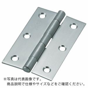 TRUSCO ステンレス製厚口蝶番 全長89mm (4個入) ( ST-888-89HL (4コイリ ヘアーライン ビスツキ) ) トラスコ中山(株)｜orangetool