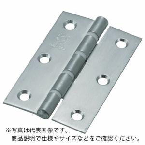 TRUSCO ステンレス製厚口蝶番 ナイロンリング入 全長64mm (4個入) ( ST-888NR-64HL (4コイリ ヘアーライン ビスツキ ) トラスコ中山(株)｜orangetool