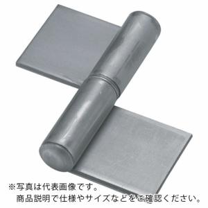 TRUSCO スチール製特厚溶接旗蝶番 左用 全長76mm (4個入) ( 2000W-76L(ヒダリ)(2000W 4コイリ) ) トラスコ中山(株)｜orangetool