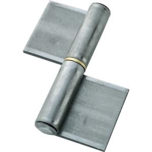 TRUSCO スチール製特厚溶接旗蝶番 左用 全長127mm (2個入) ( 2000W-127L(ヒダリ) (2000W 2コイリ) ) トラスコ中山(株)｜orangetool