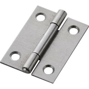 TRUSCO スチール製薄口普通蝶番 生地仕上げ 全長31.5mm (10個入) ( 550-32N (10コイリ キジビスナシ) ) トラスコ中山(株)｜orangetool