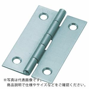 TRUSCO スチール製薄口普通蝶番 生地仕上げ 全長38.0mm (10個入) ( 550-38N (10コイリ キジビスナシ) ) トラスコ中山(株)｜orangetool
