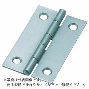 TRUSCO スチール製薄口普通蝶番 三価クロムメッキ仕上げ 全長38.0mm ( 550-38UNCR (10コイリビスナシ ユニクロ) ) トラスコ中山(株)｜orangetool