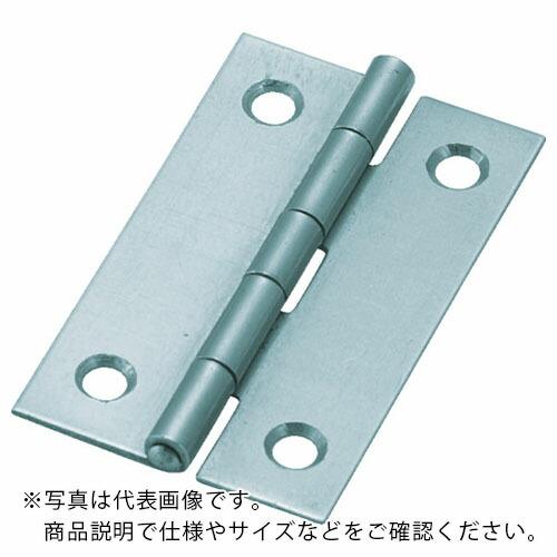 TRUSCO スチール製薄口普通蝶番 三価クロムメッキ仕上げ 全長38.0mm ( 550-38UN...