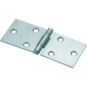 TRUSCO スチール製横長蝶番 生地仕上げ 全長32mm (4個入) ( 415-32N (ビスナシ 4コイリ) ) トラスコ中山(株)｜orangetool