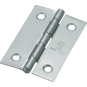 TRUSCO ステンレス製中厚蝶番 全長51mm (10個入) ( ST-999-51HL (ヘアーライン ビスツキ10コイリ) ) トラスコ中山(株)｜orangetool