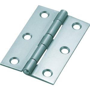 TRUSCO スチール製厚口蝶番 三価クロムメッキ仕上げ 全長64mm 10個入 ( 888-64UNCR (10コイリユニクロビスナシ) ) トラスコ中山(株)｜orangetool