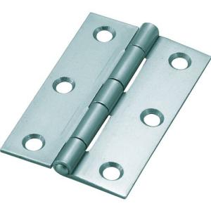 TRUSCO スチール製厚口蝶番 シルバー塗装仕上げ 全長64mm (10個入) ( 888-64SV (10コイリシルバートソウビスツキ) ) トラスコ中山(株)｜orangetool