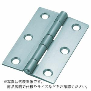 TRUSCO スチール製厚口蝶番 シルバー塗装仕上げ 全長76mm (10個入) ( 888-76SV (10コイリシルバートソウビスツキ) ) トラスコ中山(株)｜orangetool