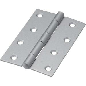 TRUSCO スチール製厚口蝶番 シルバー塗装仕上げ 全長102mm (4個入) ( 888-102SV ( 4コイリシルバートソウビスツキ) ) トラスコ中山(株)｜orangetool