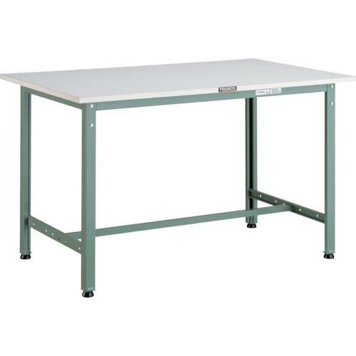 TRUSCO 軽荷重作業台(300kg)AE型 900X600XH740 基本タイプ グリーン色 (...
