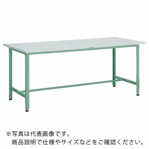 TRUSCO 軽荷重作業台(300kg)AE型 1500X750XH740 基本タイプ グリーン色 ...