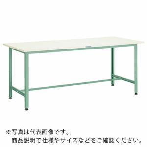 TRUSCO 軽荷重作業台(300kg)AE型 1800X600XH740 基本タイプ グリーン色 ( AE-1860 (ニューポリハクショクテンバン) ) トラスコ中山(株)｜orangetool