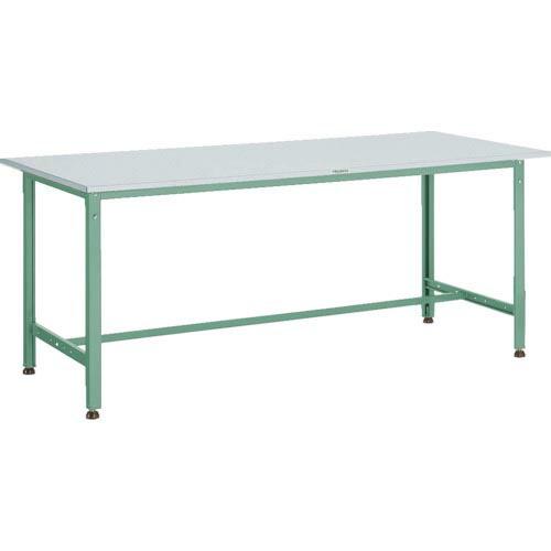 TRUSCO 軽荷重作業台(300kg)AE型 1800X600XH740 基本タイプ グリーン色 ...