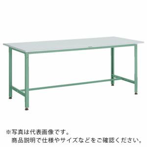 TRUSCO 軽荷重作業台(300kg)AE型 1800X900XH740 基本タイプ グリーン色 ( RAE-1809 (リノリュームバリテンバン) ) トラスコ中山(株)｜orangetool