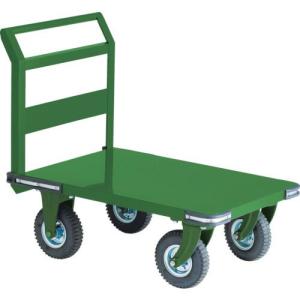 TRUSCO 鋼鉄製運搬車 900X600 Φ223空気入タイヤ 鋳物金具 ( OH-2AR ) トラスコ中山(株)｜orangetool